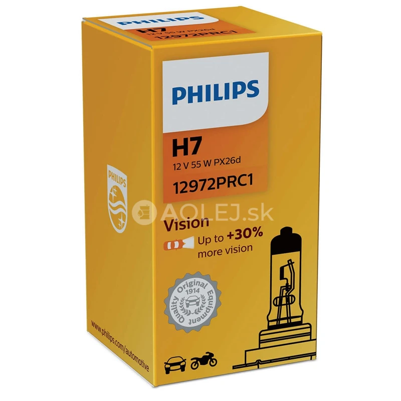 Philips Vision +30% H7 12V 55W PX26d
