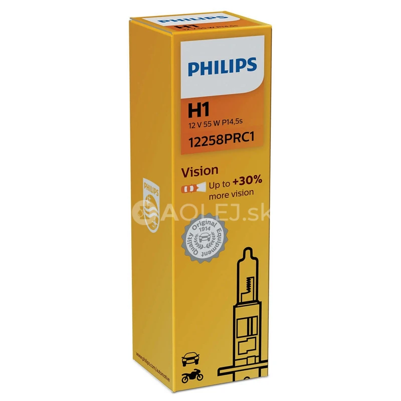 Philips Vision +30% H1 12V 55W P14,4s