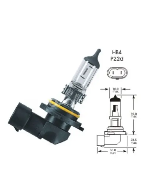 Elta 12V 51W P22D HB4