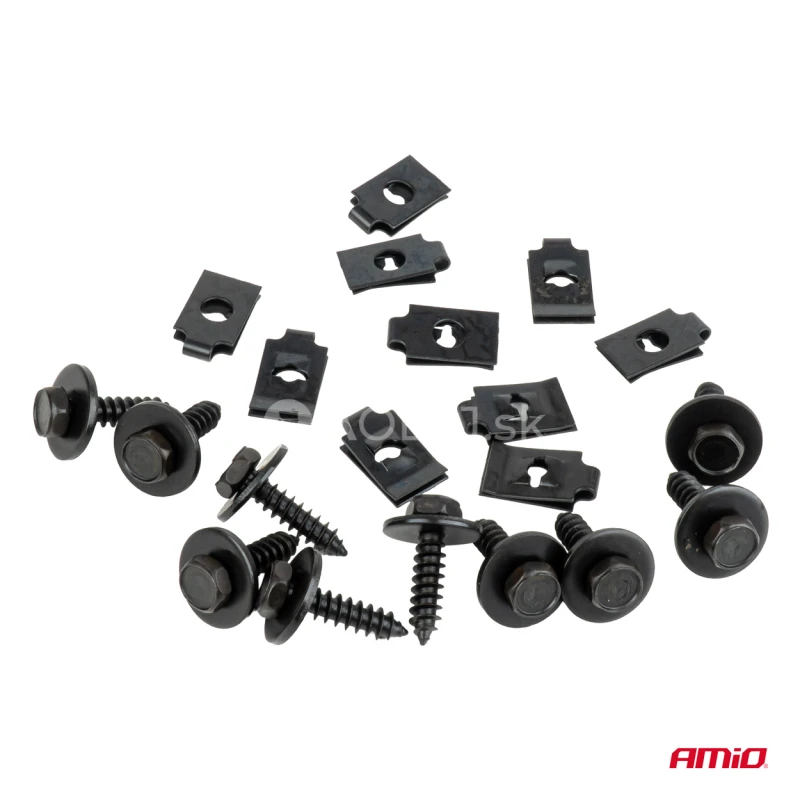 S&uacute;prava univerz&aacute;lnych skrutiek a mont&aacute;žnych pr&iacute;chytiek 18 mm ⌀ 5 mm, 10 s&uacute;prav AMIO-05028