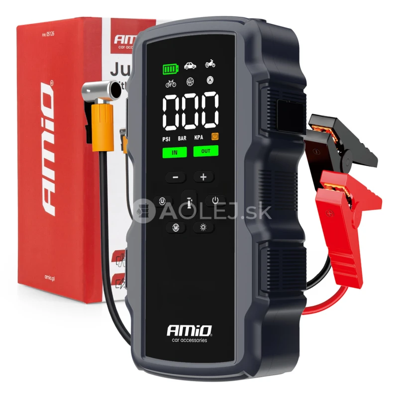 &Scaron;tartovac&iacute; zdroj 4v1, 12V 17Ah 900A 4in1 AMiO-05126
