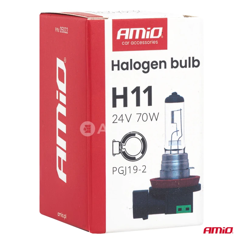Halog&eacute;nov&aacute; žiarovka H11 24V 70W PGJ19-2 AMiO-05022