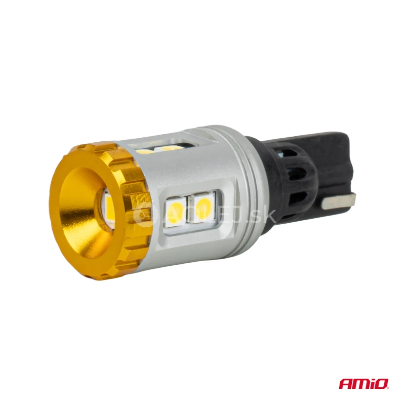 LED žiarovky STANDARD T15 3030 8SMD + 3020 1SMD White 12/24V AMIO-04991