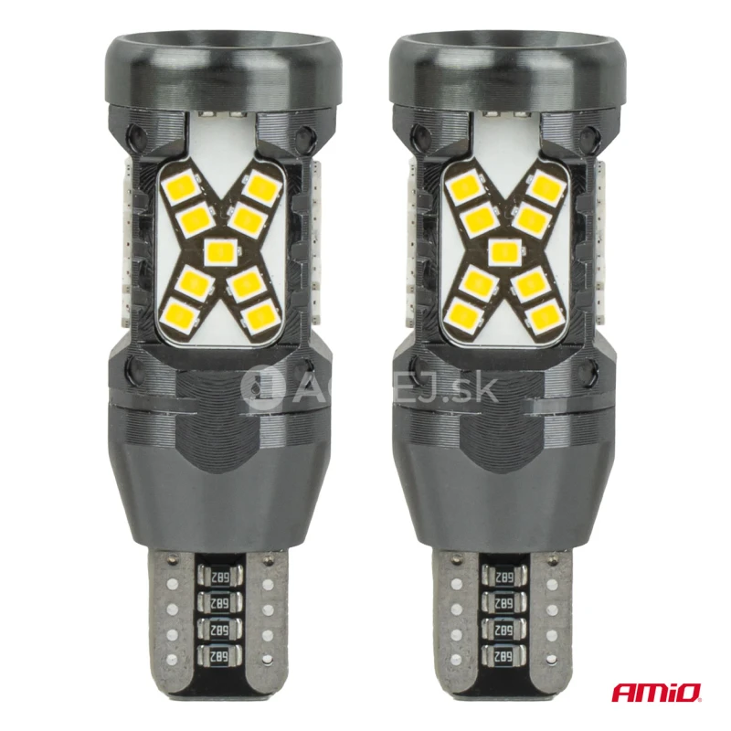 LED žiarovky CANBUS T15 2016 45SMD White 12/24V AMIO-04992