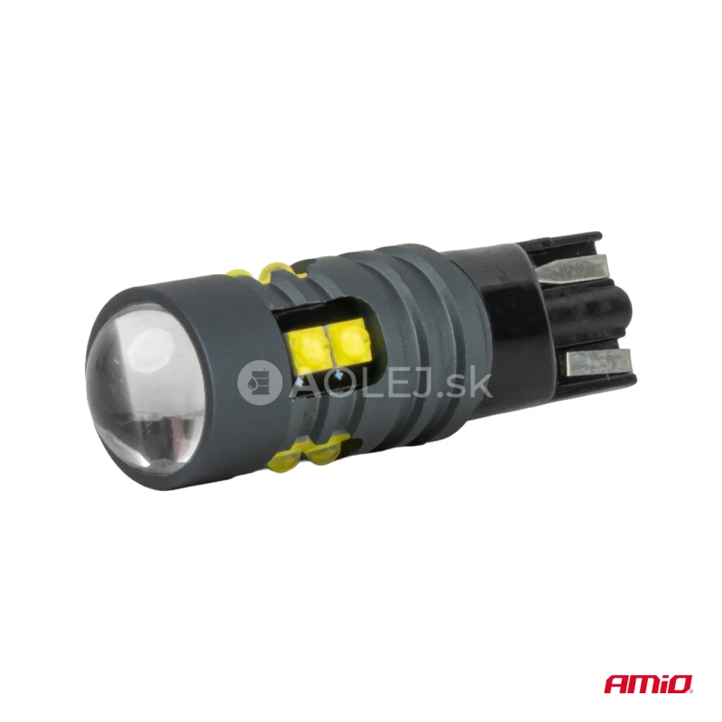 LED žiarovky STANDARD T10 2525 10SMD White 12/24V AMIO-04993
