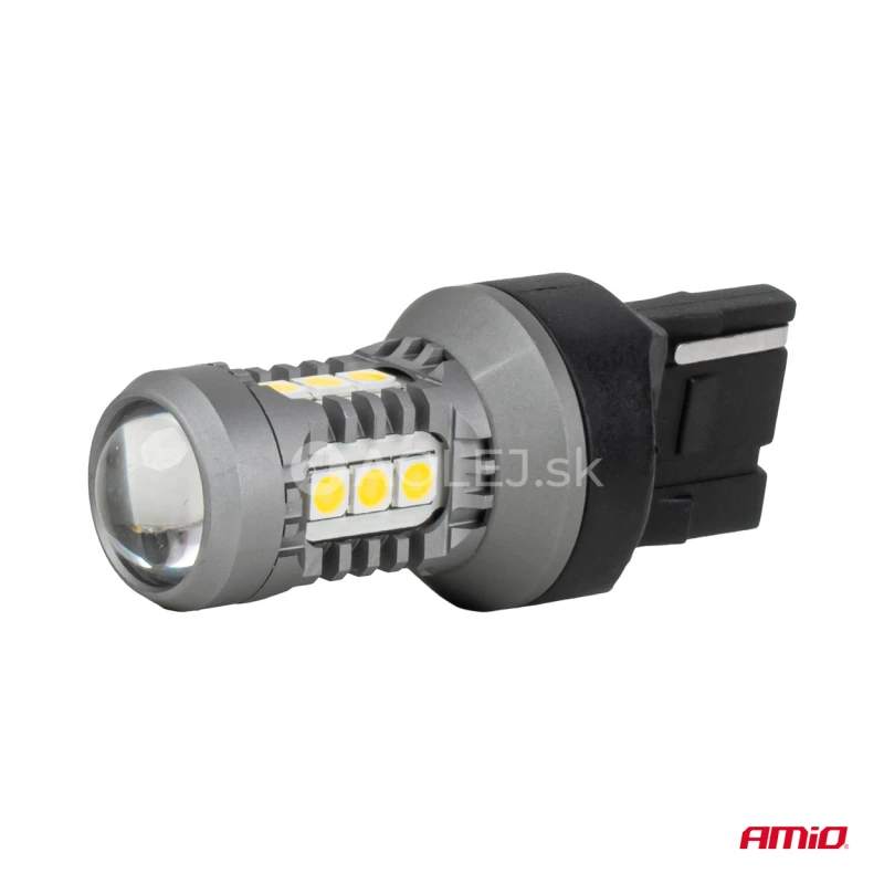 LED žiarovky STANDARD 7440 W21W 3030 15SMD White 12/24V AMIO-04996