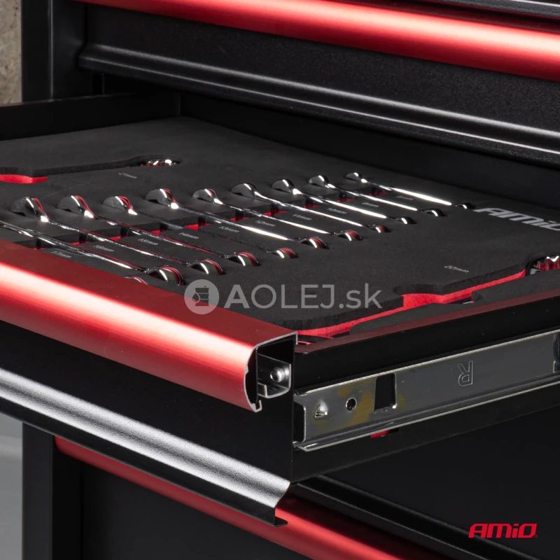 Dielenský vozík na náradie so súpravou 290ks náradia, 770 × 460 × 890 mm, AMiO-04987