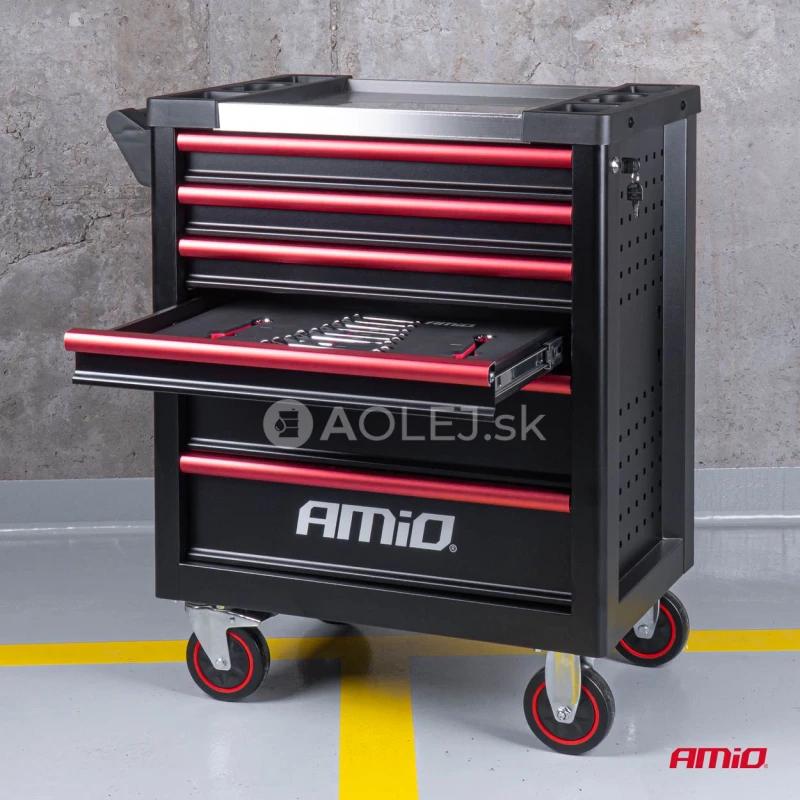 Dielenský vozík na náradie so súpravou 290ks náradia, 770 × 460 × 890 mm, AMiO-04987