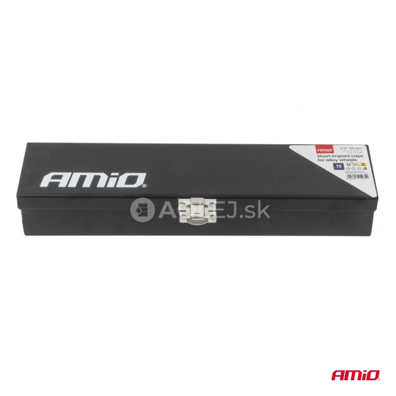 Sada krátkych nástrčných hlavíc, 10–22 mm, dĺžka 39 mm, 10-dielna sada. AMIO-05075