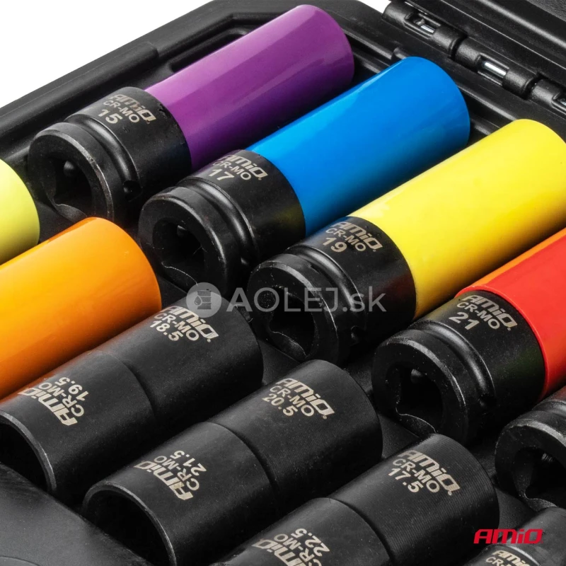 Sada hlavíc na matice kolies a poškodené matice 15–25 mm 1/2