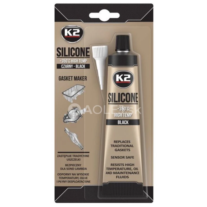 K2 Silik&oacute;n čierny 350&deg;C 85g
