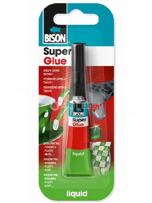 Bison Super Glue Liquid /sekundov&eacute; lepidlo/ 3g