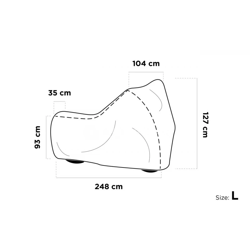 CarPassion Ochrann&aacute; plachta na motocykel Protector L