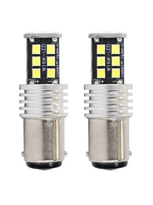 Amio LED CANBUS 15SMD 2835 7,5W 1157 (P21/5W) White 12V/24V