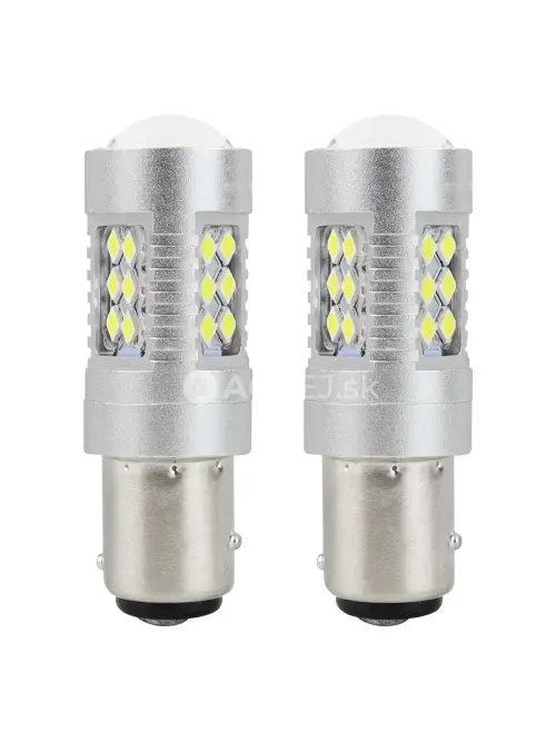 Amio LED CANBUS 24SMD 3030 1157 (P21/5W) White 12V/24V