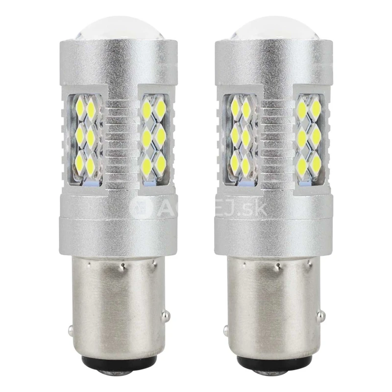 Amio LED CANBUS 24SMD 3030 1157 (P21/5W) White 12V/24V