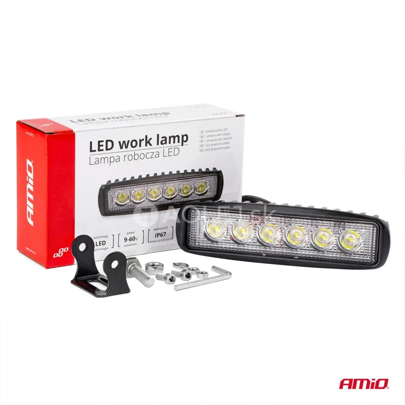 Amio LED pracovn&eacute; svetlo WL01 18W FLAT 9-60V