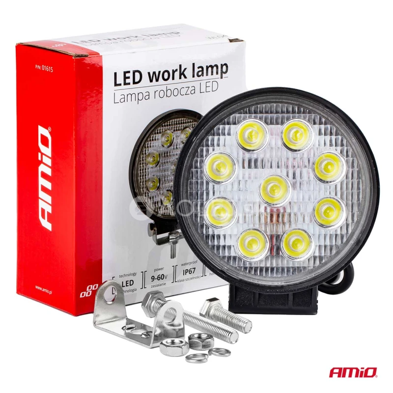 Pracovn&eacute; LED svetlo AWL04 9 LED FLOOD 9-60V Amio
