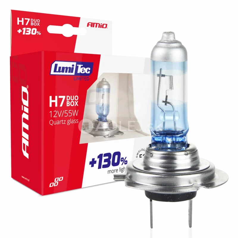 Amio Halog&eacute;nov&yacute; DUO blister (2ks) H7 12V 55W sada LumiTec LIMITED +130%