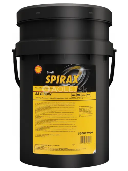 Shell Spirax S3 G 80W 20L