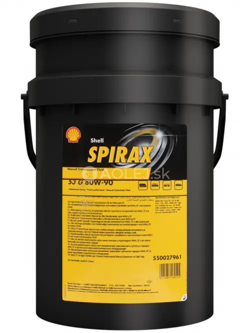 Shell Spirax S3 G 80W-90 20L