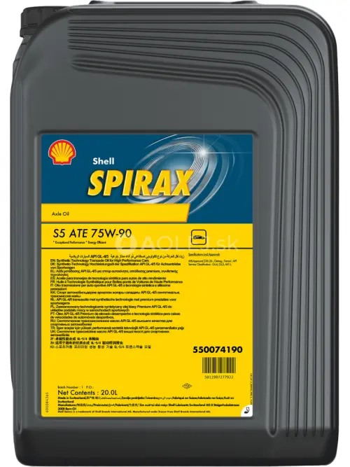 Shell Spirax S5 ATE 75W-90 20L
