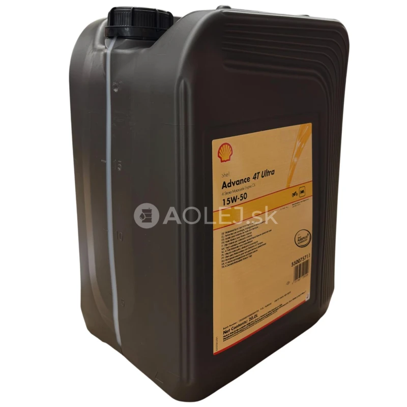 Shell Advance Ultra 4T 15W-50 20L