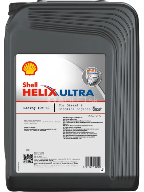 Shell Helix Ultra Racing 10W-60 20L