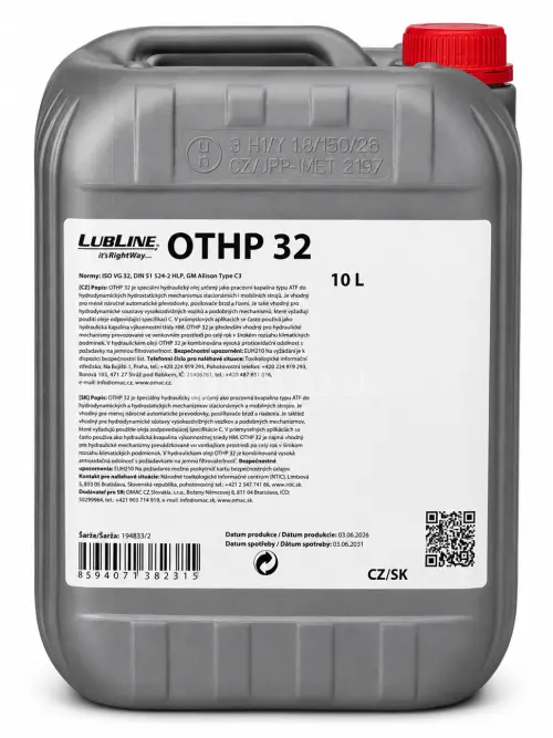 Hydraulick&yacute; olej Carline OTHP 32 10L