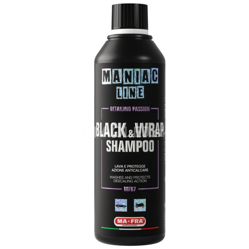 MA-FRA Maniac - &scaron;amp&oacute;n na čierny alebo f&oacute;liovan&yacute; povrch 500ml
