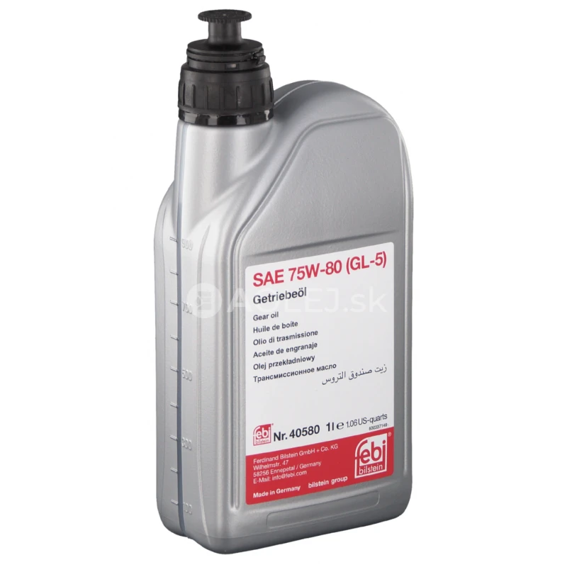 Febi Bilstein 40580 Prevodov&yacute; olej 75W-80 GL-5 1L