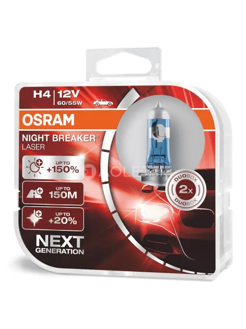 Osram H4 12V 60/55W P43t Night Breaker Laser Box