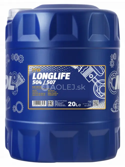Mannol 7715 Longlife 504/507 5W-30 20L
