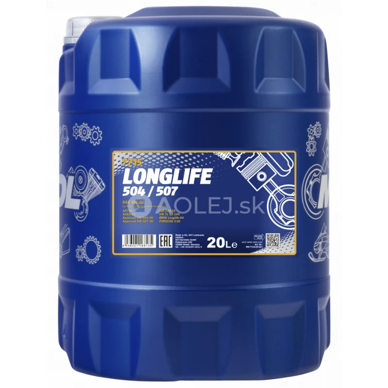 Mannol 7715 Longlife 504/507 5W-30 20L