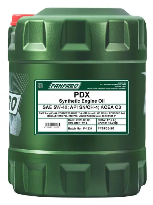 Fanfaro PDX 5W-40 20L