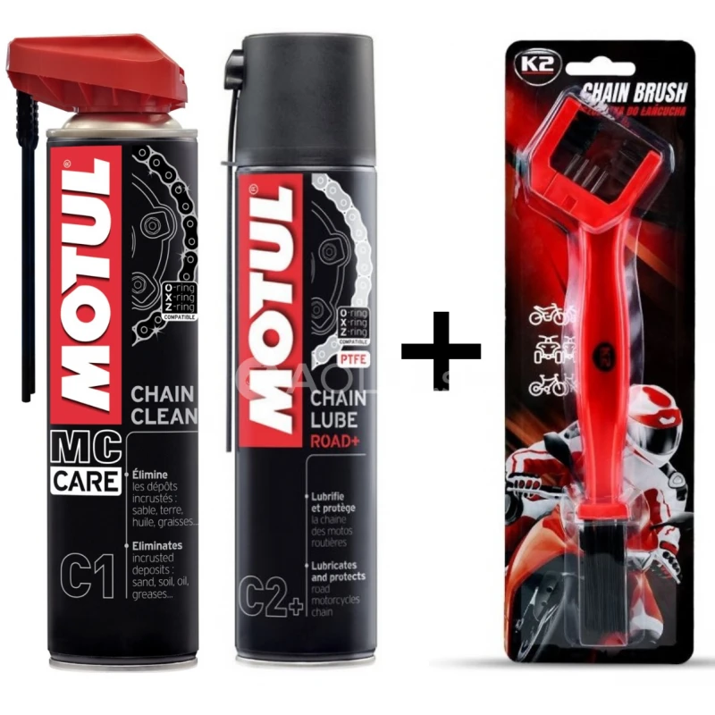 Motul Chain Kit C1 & C2+ Sada na čistenie reťaze