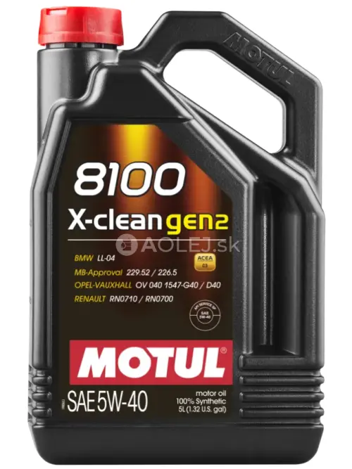 Motul 8100 X-Clean gen2 5W-40 5L