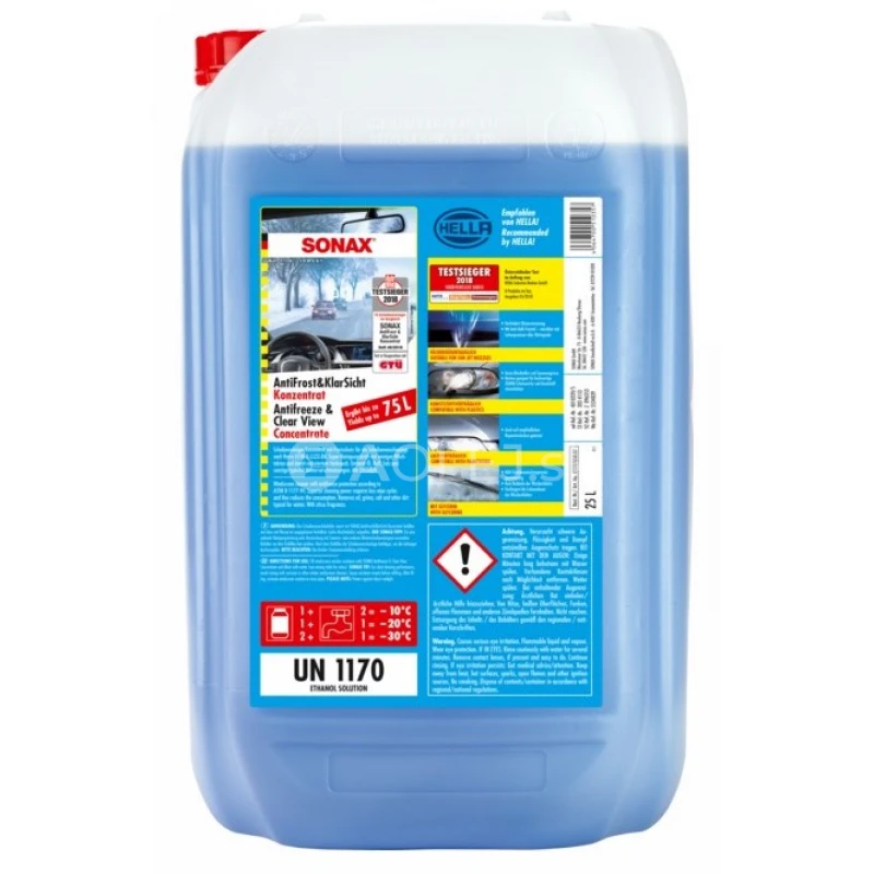 Sonax Zimn&aacute; kvapalina do ostrekovačov koncentr&aacute;t -70&deg;C 25L