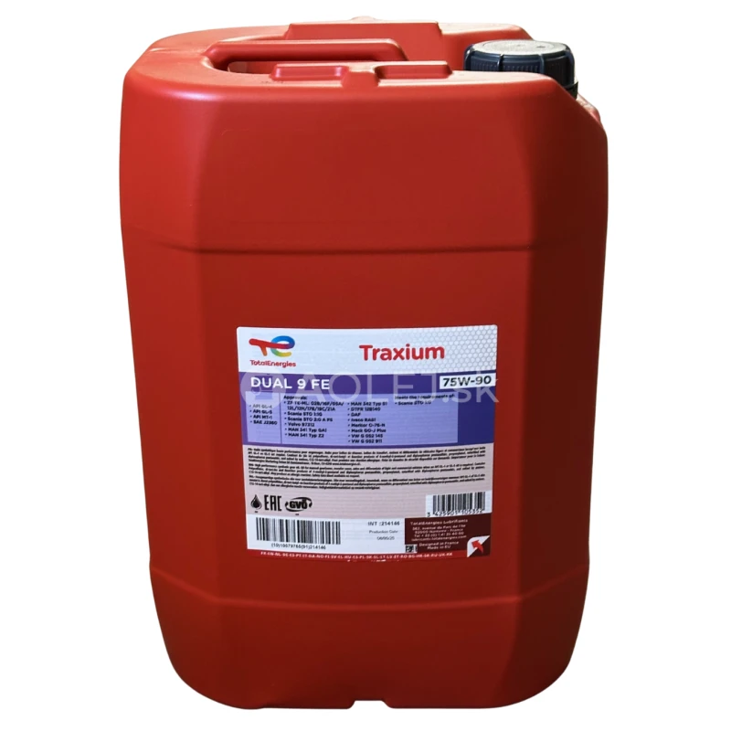 Total Traxium Dual 9 FE 75W-90 20L