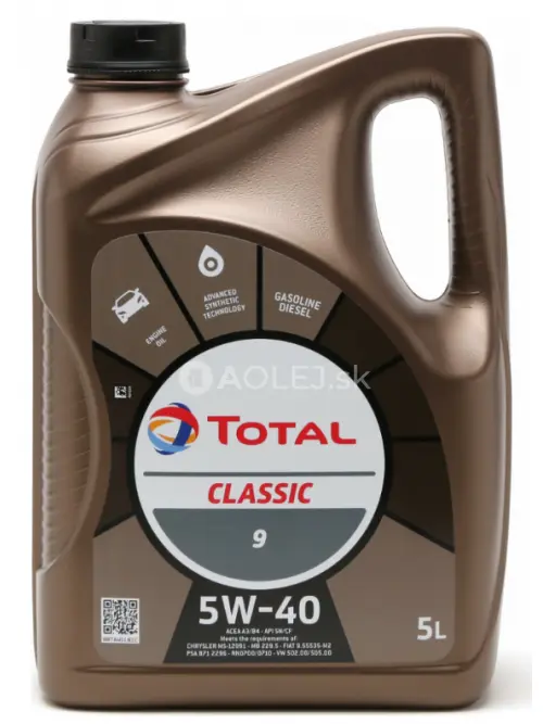 Total Classic 9 5W-40 5L