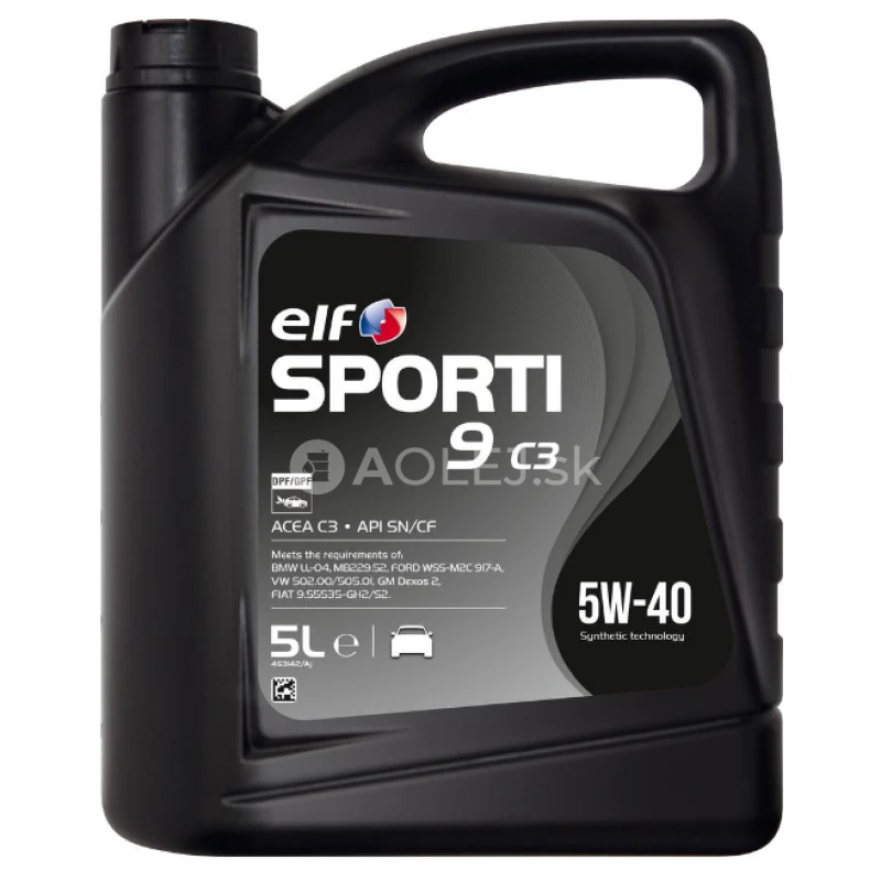 Elf Sporti 9 C3 5W-40 5L