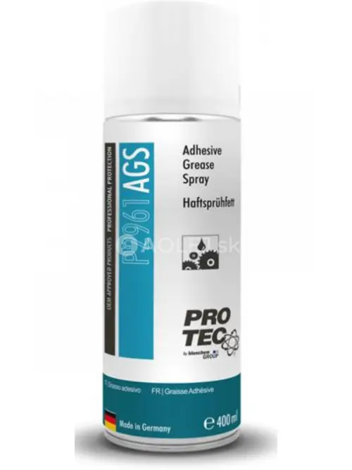 Pro-Tec Adhesive Grease Spray - Priľnav&yacute; mazac&iacute; olej &ndash; tekut&aacute; vazel&iacute;na 400ml