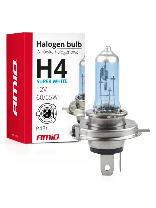 Halog&eacute;nov&aacute; žiarovka H4 12V 60/55W UV filter (E4) Super White