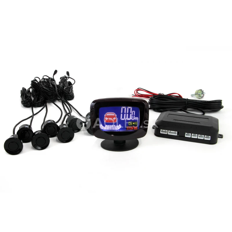 Parkovací asistent LED-GRAF 8-senzorové, čierne