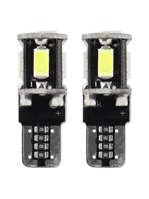 LED žiarovky CANBUS 5SMD 5730 T10 (W5W) White