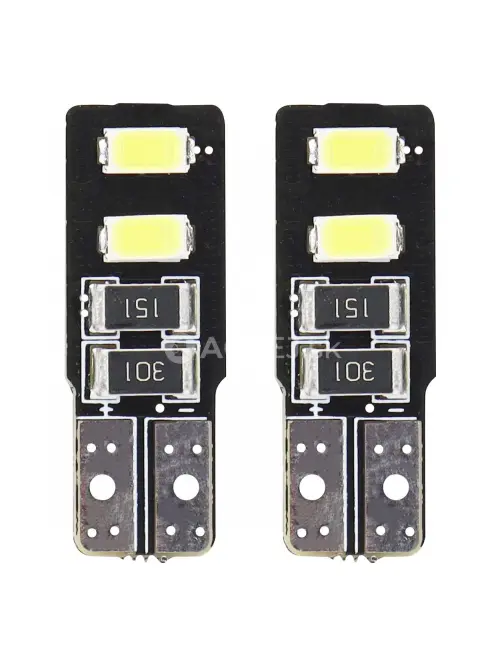 LED žiarovky CANBUS 4SMD 5730 T10 (W5W) White