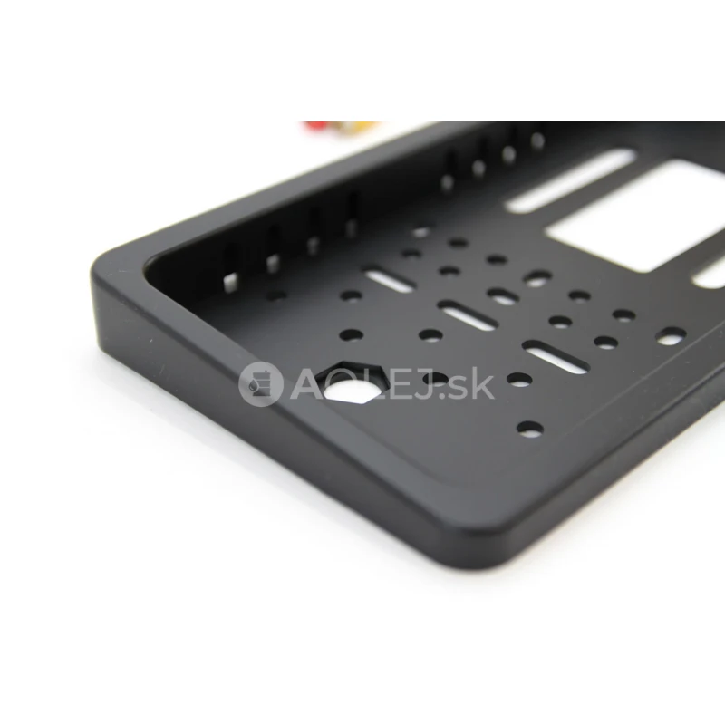 Parkovací asistent TFT01 4,3” s kamerou CAM-402 LED v podložke pod ŠPZ, 4-senzorové, biele