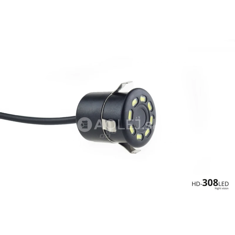 Parkovací asistent TFT01 4,3” s kamerou CAM-308 LED, 4 senzorové biele
