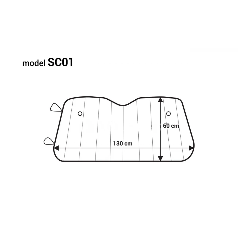 Clona slnečná strieborná - 130x60 cm