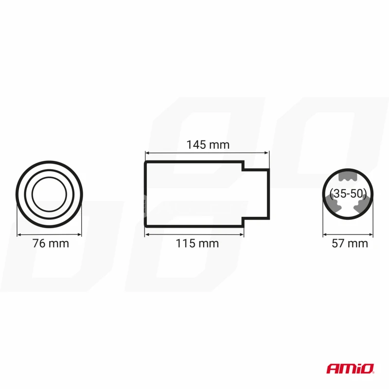 Koncovka výfuku MT 016C